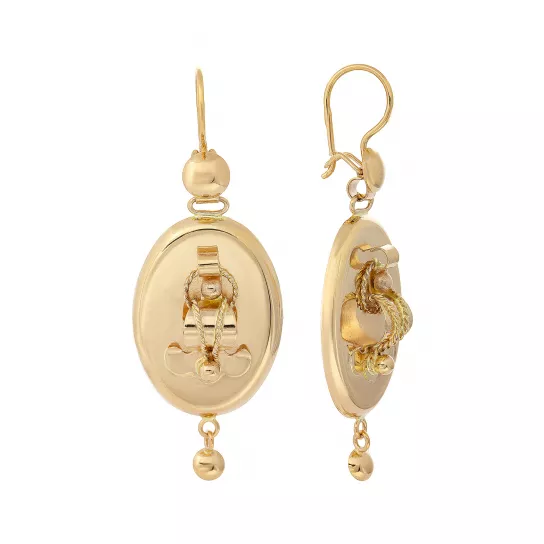 Серьги-самовары из золота