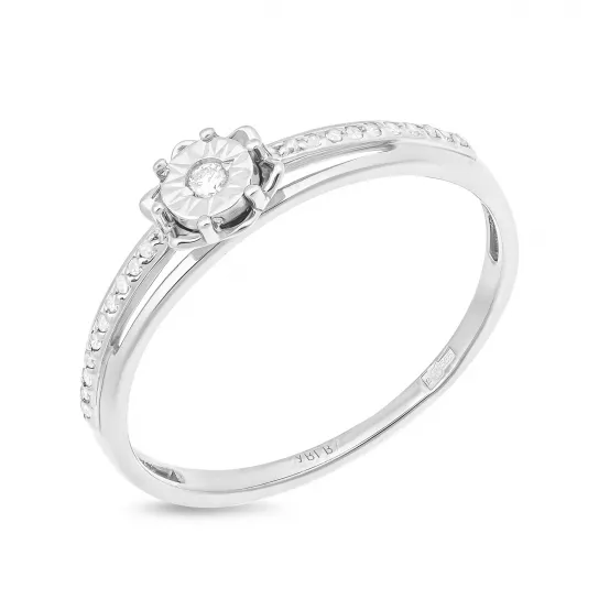 Кольцо с бриллиантами из золота