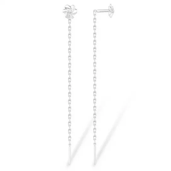 Серьги-продевки из серебра