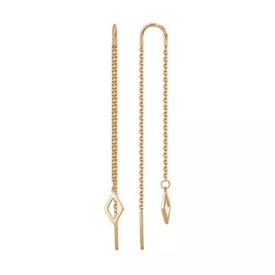 Серьги-продевки из золота