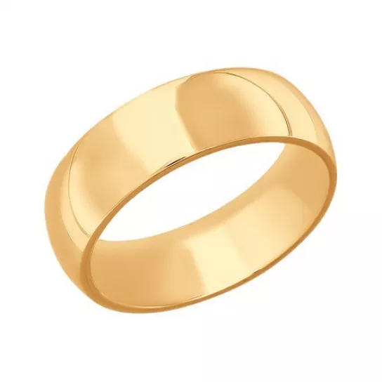 Кольцо обручальное из золота