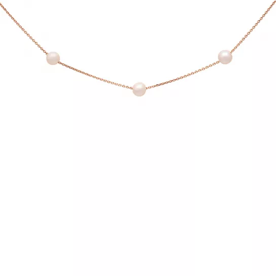 Колье с жемчугом из золота