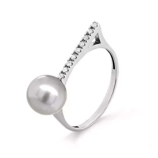 Кольцо с бриллиантами из золота