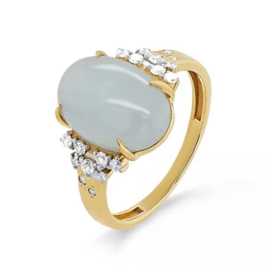 Кольцо с бриллиантами из золота