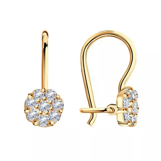 Серьги детские из золота