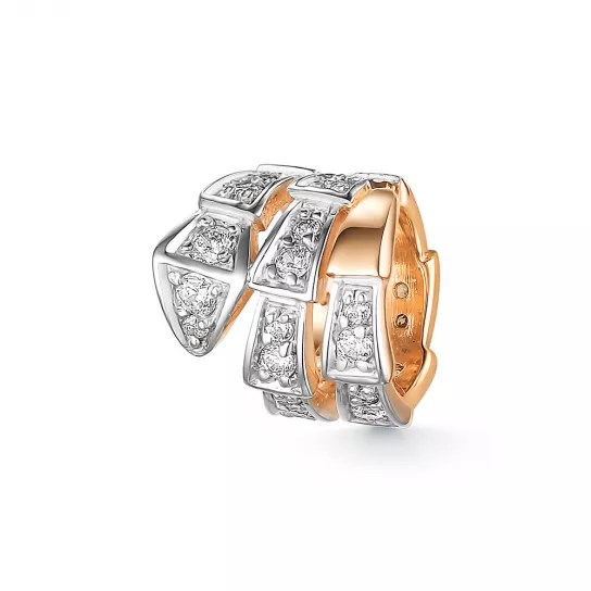 Подвеска с фианитом из золота