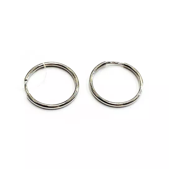 Серьги-конго из серебра