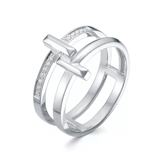 Кольцо с бриллиантами из золота