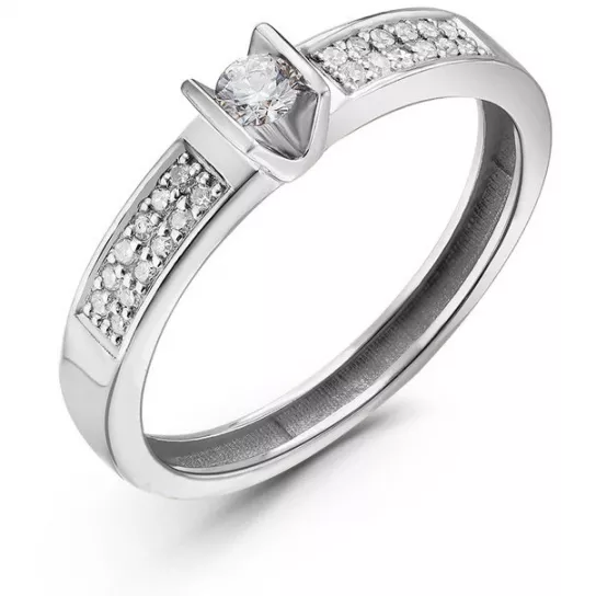 Кольцо с бриллиантами из золота