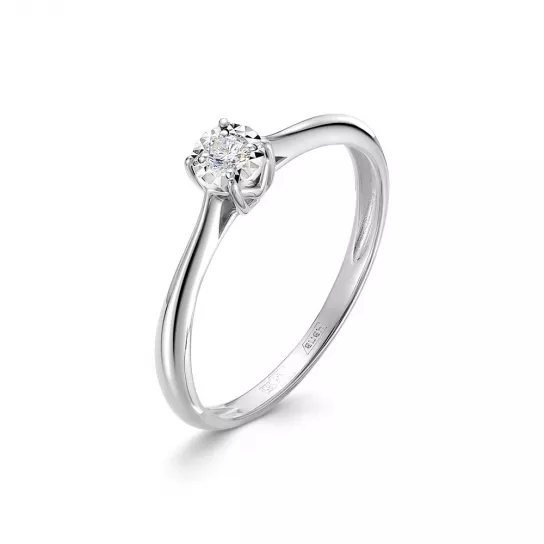 Кольцо с бриллиантами из золота