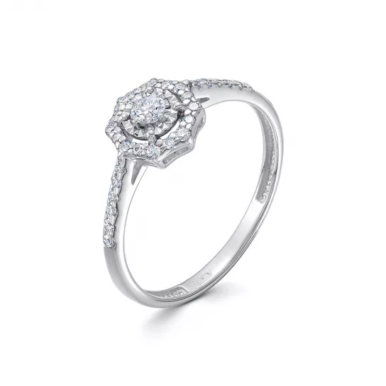 Кольцо с бриллиантами из золота