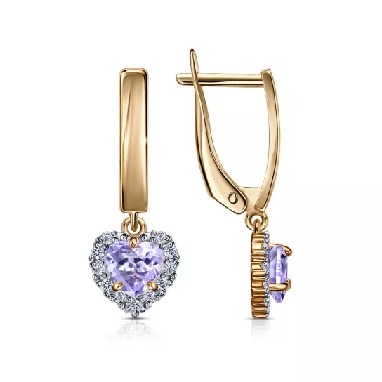 Серьги детские из золота