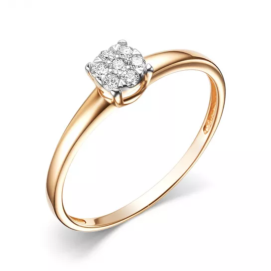 Кольцо с бриллиантами из золота