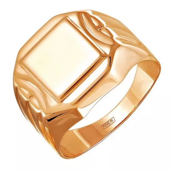 Кольцо-печатка из золота