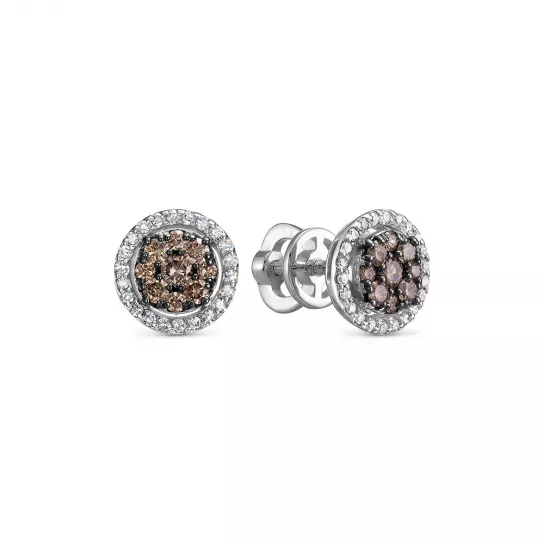 Пусеты с бриллиантами из золота