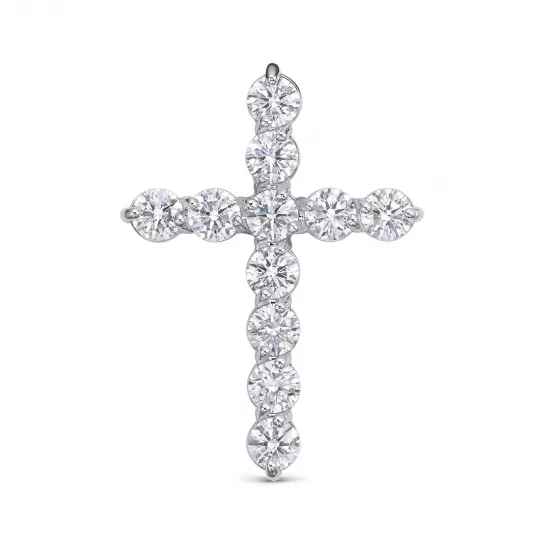 Крест с бриллиантами из золота